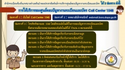 ศูนย์ call center 1548_pdf.jpg - การให้บริการของศูนย์ตอบปัญหางานทะเบียนและบัตร Call Center 1548 | https://www.sanpatong.go.th